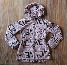 TOP!!! name it Jacke Übergangsjacke Windbreaker Gr. 140 rosa mit Allover-Print