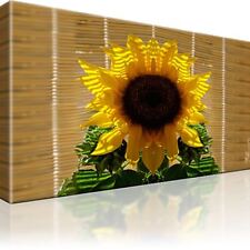 Sonnenblume Blumen Bild Bilder Leinwand Gerahmt Wandbild Kunstdruck
