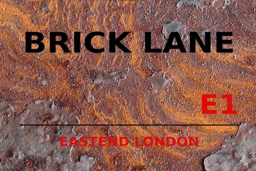 Blechschild 20x30 brick lane - 20x30,