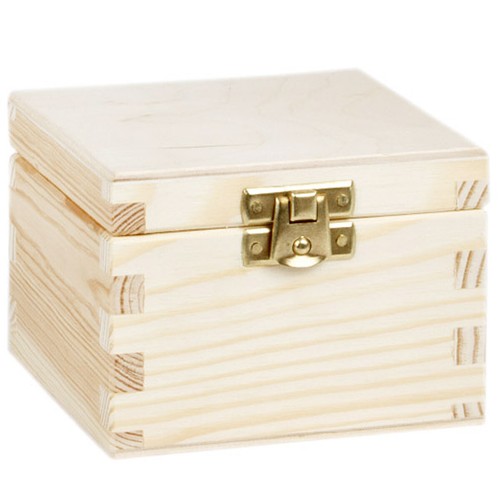 Unbehandelte kiste 10x10x7 - unbehandelte, 10x10x7,5
