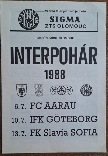 Ifk göteborg aarau 1988 - göteborg, fc