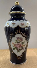 Weimar Porzellan Deckelvase