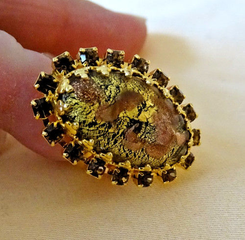 Ring goldfarbig mit - ring,