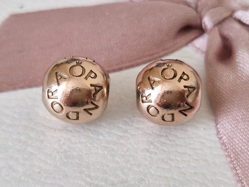 Pandora rosegold logo clip - rosegold,