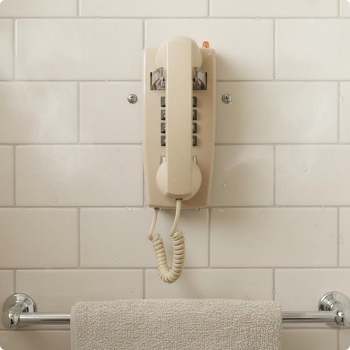 Vintage wandtelefon mit - wandtelefon,