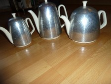 SET  Tee- und Kaffeekannen WAKU mit Warmhaltehaube 400/1000 und 1200ml  Vintage