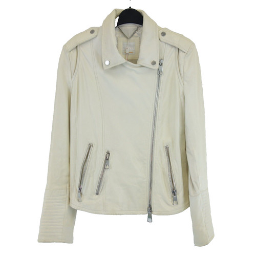 Damen lederjacke weiß hugo - lederjacke,