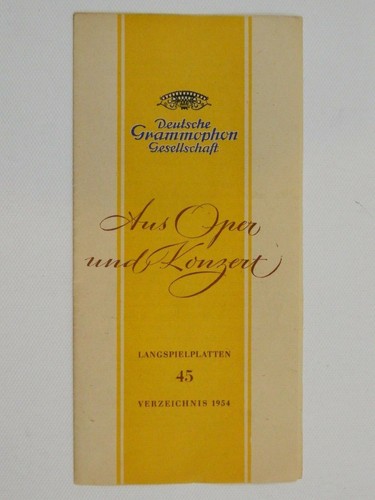 Deutsche grammophon aus oper - grammophon,