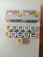 Javana Seidenmalfarbe Konvolut