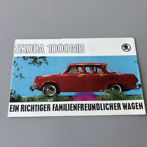Skoda 1000 werbeprospekt - mb,