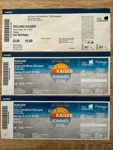 Karten roland kaiser - karten, am