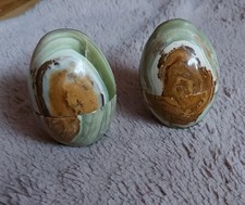 2 ONYX Marmor EIER Eierschalen