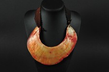 Kina shell pectoral, traditional currency, Papua New Guinea, South Pacific