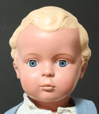 Alte 45cm große Schildkröt Hans 45 Puppe Schildkrötpuppe Puppen Junge Bub dolls