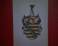  Wappenmarke  Wappen  Herzogthum Sachsen ( Historische Wappen )  