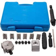 Hydraulisches Bördelgerät 4,75+5+6mm KFZ Bördelwerkzeug Bremsleitung Set 18-tlg.