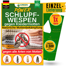 Schlupfwespen gegen Kleidermotten 1 bis 25 Karten x 1 Lieferung, Green Guardia