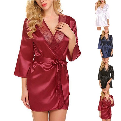 Luxuriöser satin bademantel - luxuriöser,