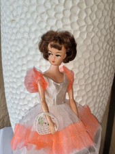 Alte schöne Petra Plasty Barbie Clone Puppe in Ballerina Kleid Vintage 60/70er 