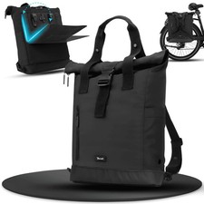 MIVELO Fahrradtasche Rucksack Gepäckträgertasche schwarz