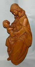 Holzfigur madonna maria mit - holzfigur,, madonna,
