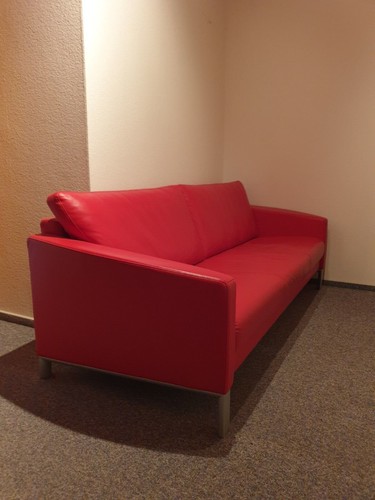 Rolf benz sofa echtleder rot - rolf,