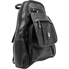 kleiner Rucksack Cityrucksack kompakt schwarz Mini Damen Tagesrucksack Stadt