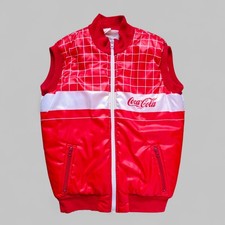 Coca Cola Vintage 80s 90s Padded Weste Vintage Gr. M/L Jacke Basic Points Italy