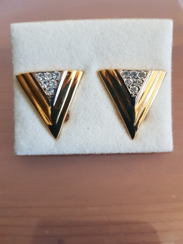 Vintage ohrclips goldfarbig - vintage,