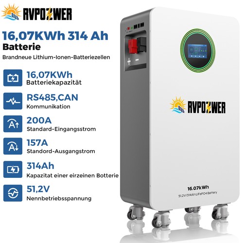 48v 314ah 07kwh - 314ah, 16.07kwh