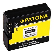 Patona Akku für Rollei Bullet 3s 4s 5s, SD20F ActionPro - DS-SD20