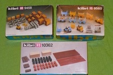 3 BAUSÄTZE KIBRI H0 B-9560, 9458 + 10362 Bahnsteigwagen LADEGUT Sortiment