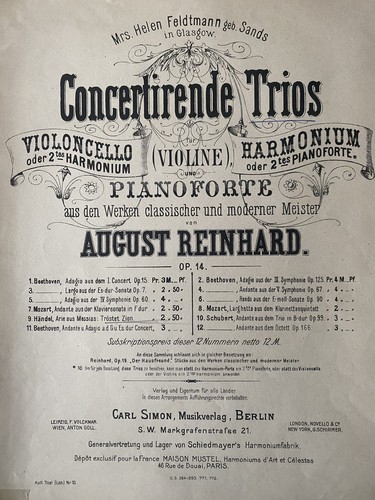 Concertierende trios piano - trios,