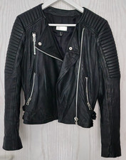 Leder Kurzjacke Damen schwarz Mango Größe M getragen guter gepflegter Zustand