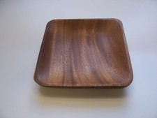 Teller Holzteller 15x15cm  Tablet Schüssel Snackschale Akazienholz Mittelalter 