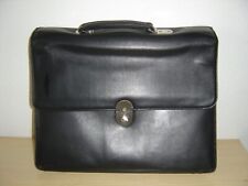 Esquire Aktentasche Leder schwarz abschließbar