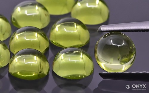 Peridot cabochon rund mm - rund, 6