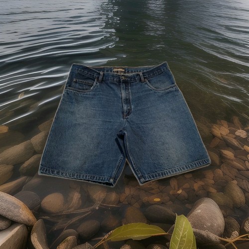 Kurze hose jeans - hose, blau