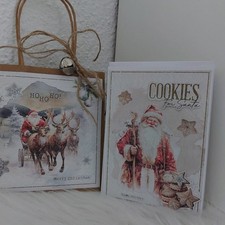 Wunderschöne **Weihnachtliche Geschenktüte mit Grußkarte ** handgefertigt **