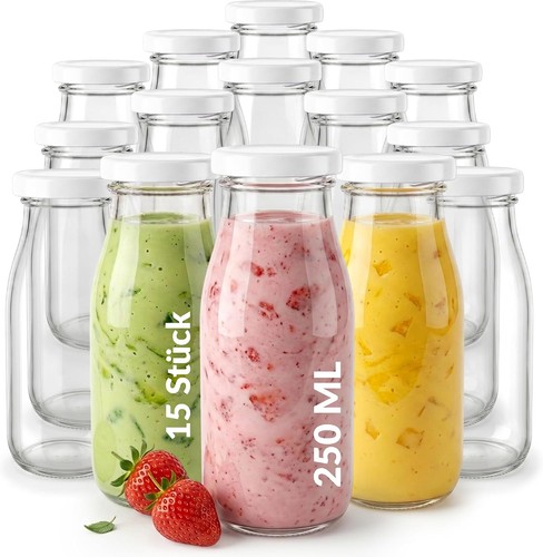Milchflaschen 250ml glas - milchflaschen,