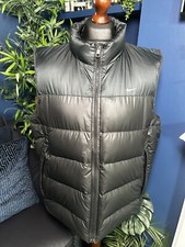 Nike Daunen 550 Weste Gilet Schwarz Ärmellos Full Zip Herren XL