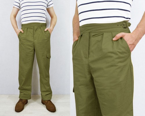 Herren grüne gurkha hose - herren,