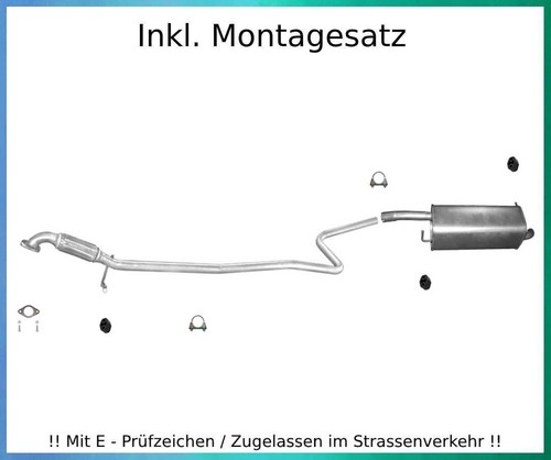Auspuffanlage für ford fiesta - auspuffanlage,