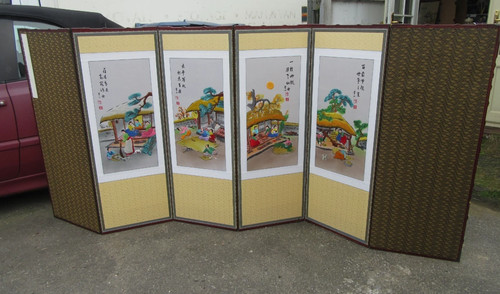 Vintage japanischer bildschirm - vintage,