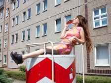 Damenmoden Minikleid Sommerkleid seidig 60s TrueVINTAGE summer mini dress silky 