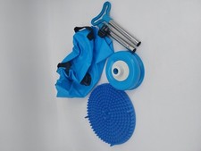 Tragbare Waschmaschine ohne Strom - Faltbarer Waschbeutel Pömpel Waschbrett Set,