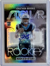 2024 Rookies & Stars Jonathon Brooks #SR-JBS RC Auto 80/99 Carolina Panthers NFL