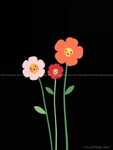 Foto abstrakte blumen pop - a4,