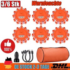 3/6x LED Rundumleuchte Orange