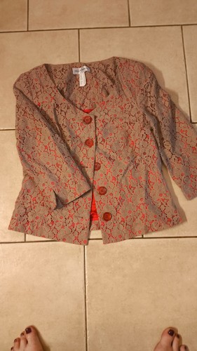 Toller blazer beige rote - toller, beige-rote